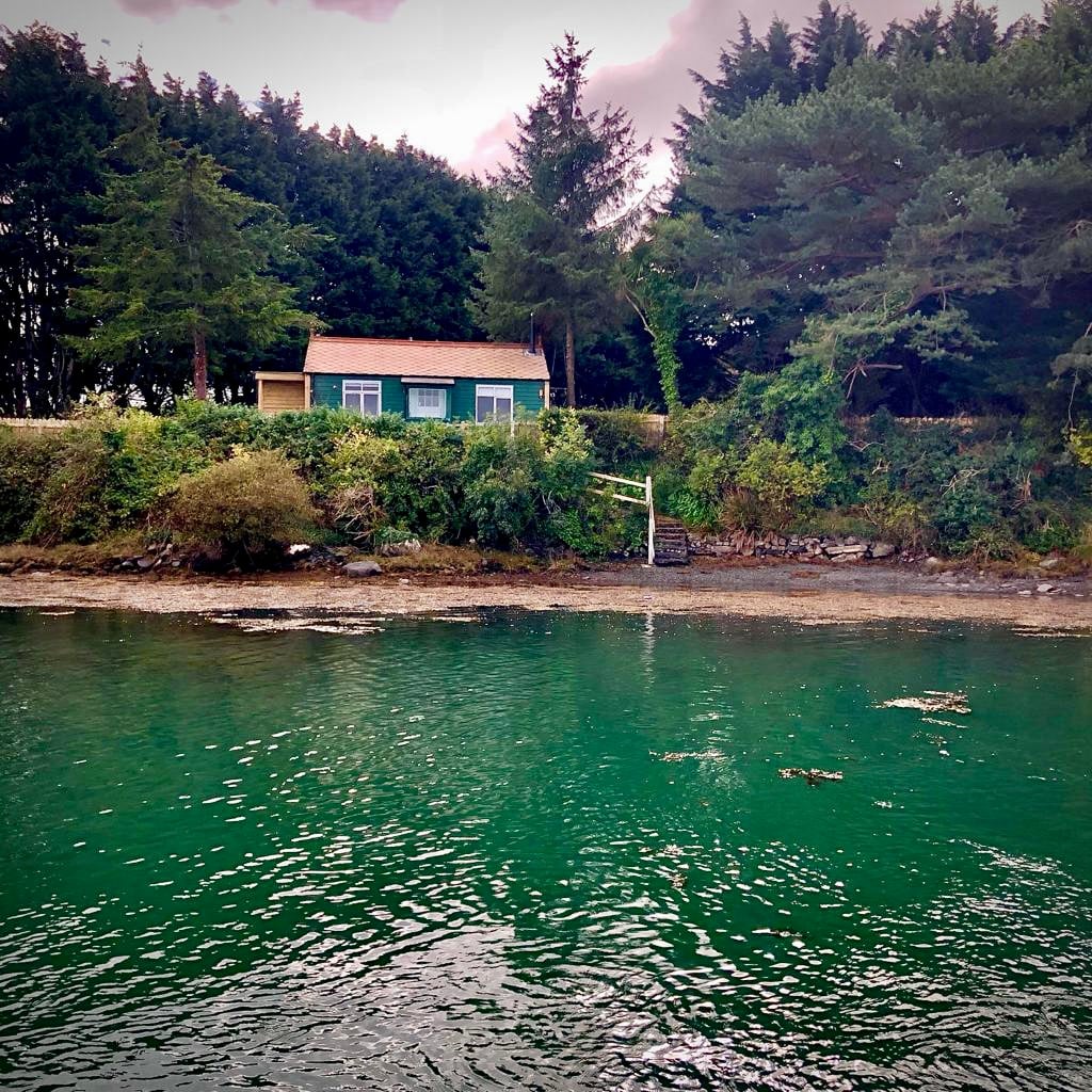 Beach Hut Viewed From Water