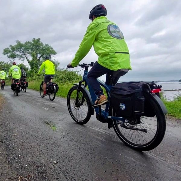 Ebike Riders Coastal Lane Overcast